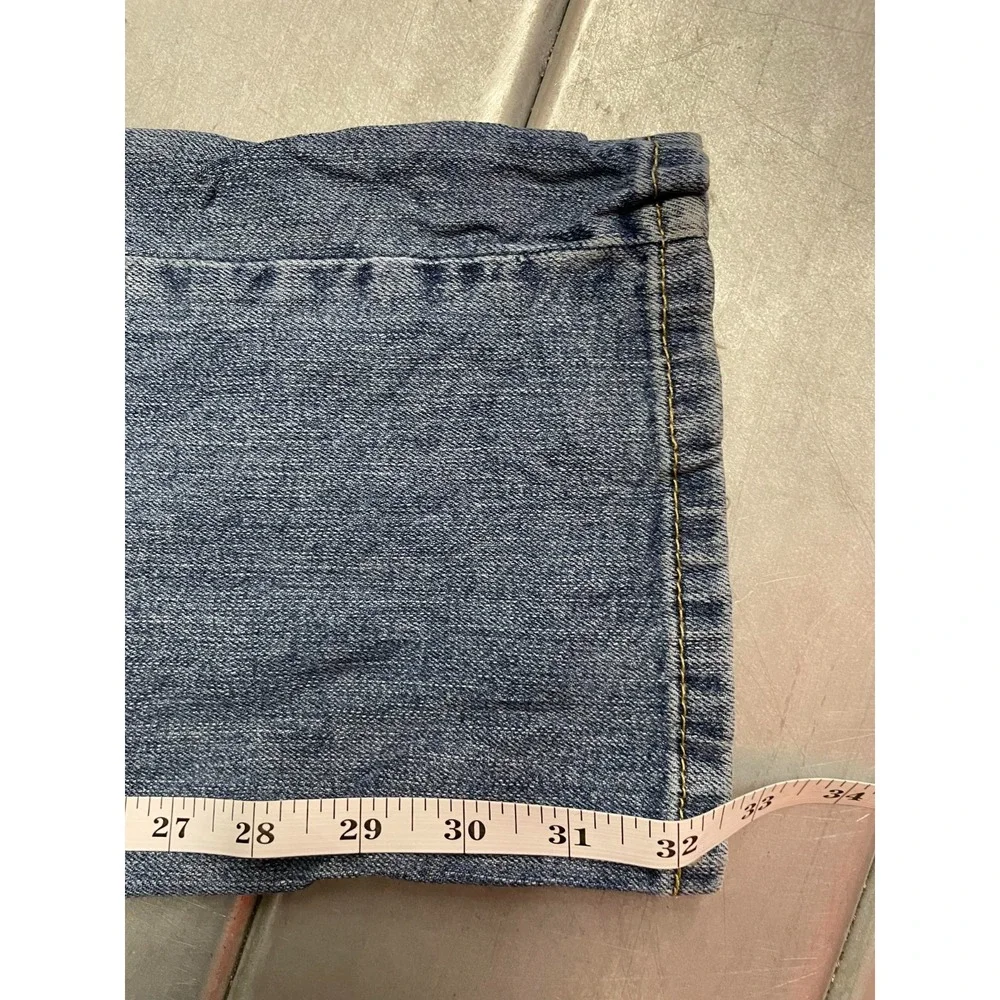 Levis 514‎ Jeans Mens 33X32 Blue Medium Wash Denim Straight Leg Distressed